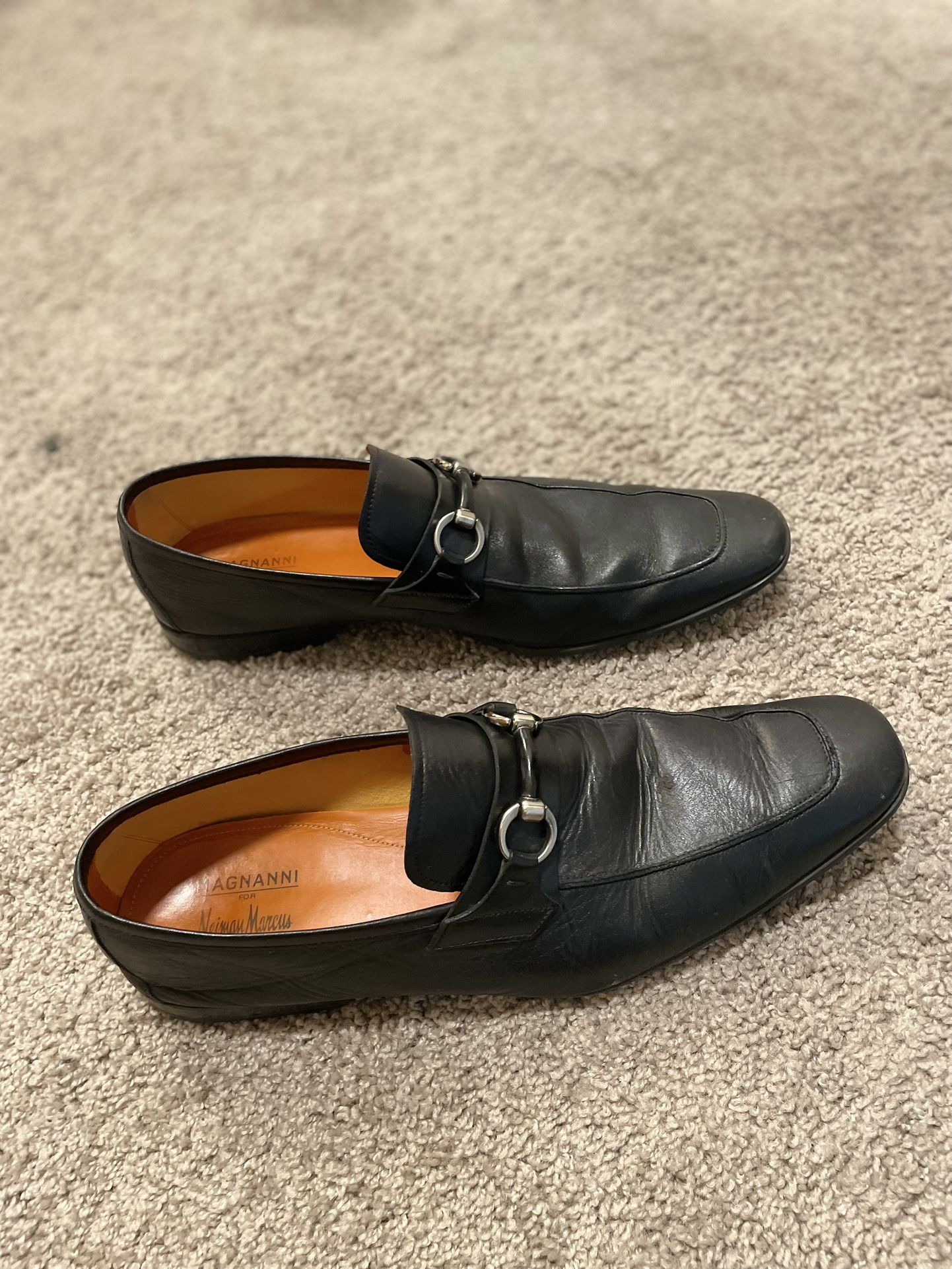 Magnanni Size 13 Black Dress Shoes