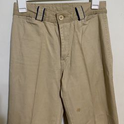 90s Vintage French Star Men's Khaki Trousers