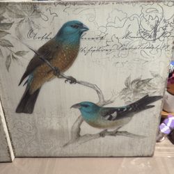 Set Of 2 Bird Paintings 