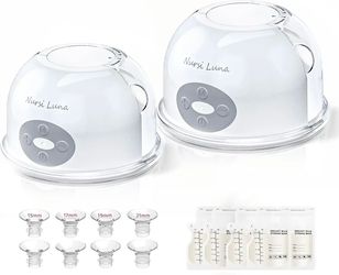 Wearable Breast Pump, Portable Breast Pump, 2 Modes, 6-12 Levels