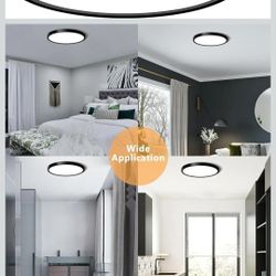 LED Flush Mount Ceiling Light Fixture, 12Inch 24W Led Ceiling Light 5000K 2300LM Ultra Thin Flat Surface Panel Light Low Profile Ceiling Light for Bed
