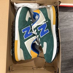 New Balance 574 Rugged Men's Sneakers Green Blue Suede