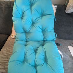 Aqua Blue Chair Cushion
