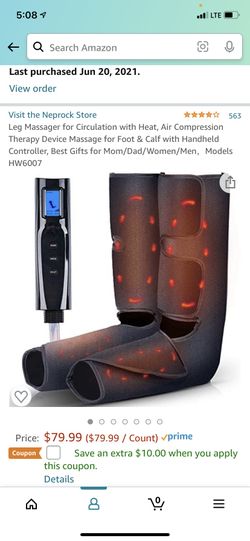 Leg Massager For Circulation W/heat