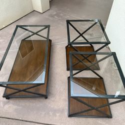 Coffee and 2 End Table Set
