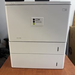 HP LaserJet Enterprise M608 Printer + Extra Paper Trays – Works Great