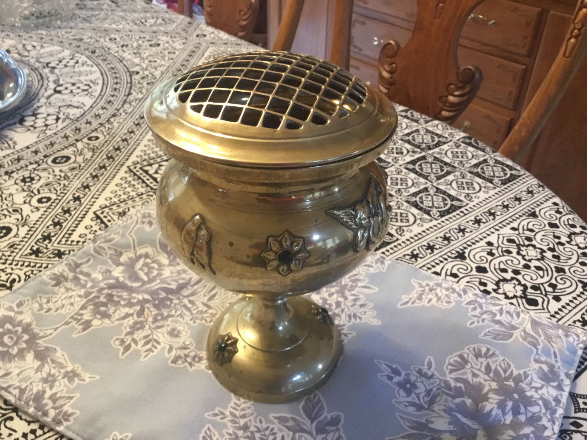 Vintage solid brass bowl