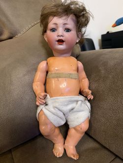 Antique Armand Marseille 390 A&M German Bisque Head Doll 14” Sleep Eyes c.1900