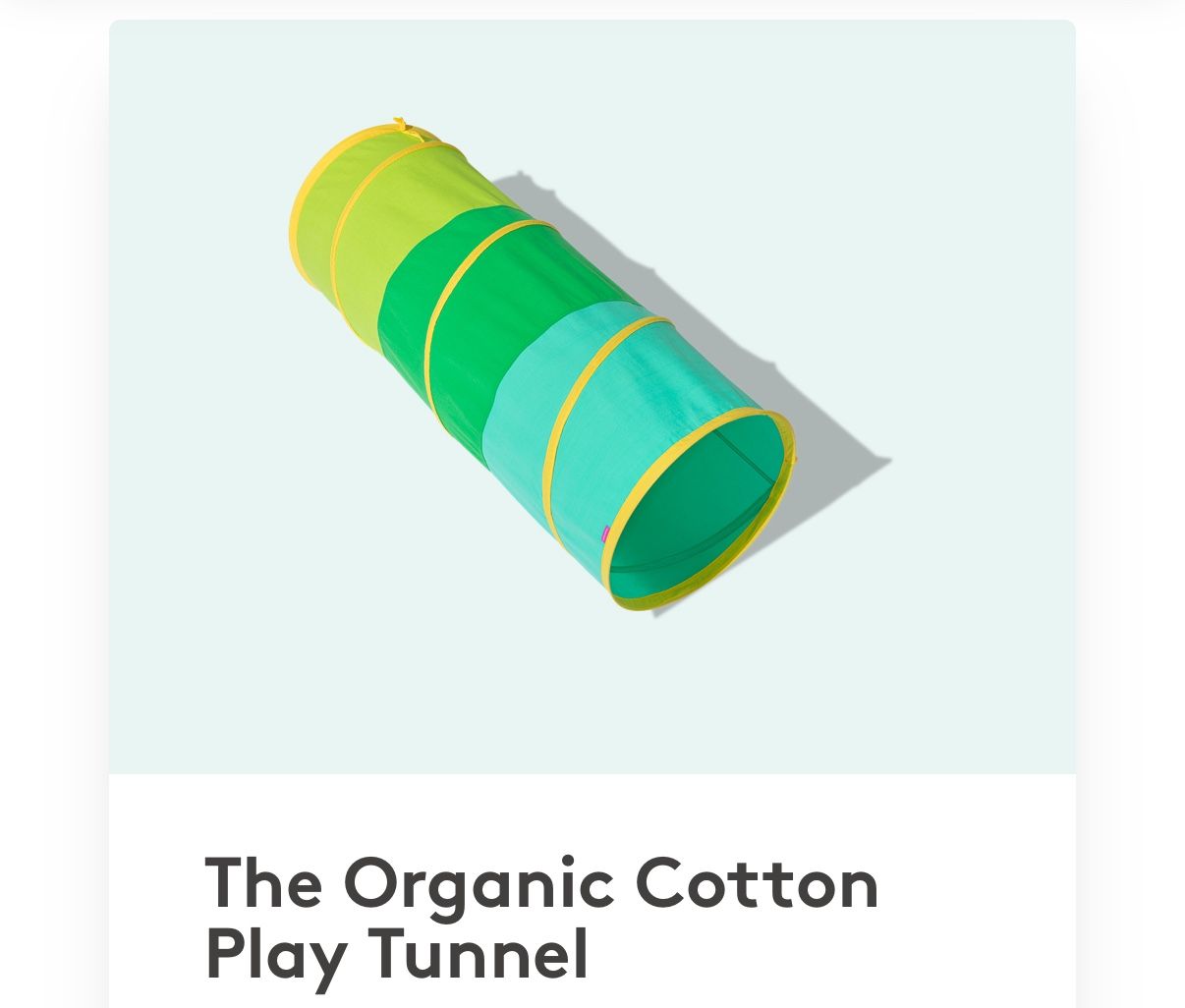 Organic Cotton Play Tunnel Lovevery