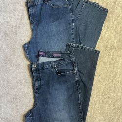 Gloria Vanderbilt Women’s Jeans Bundle 18W