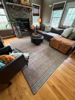 Brindle stripe rug (spice) 8x10