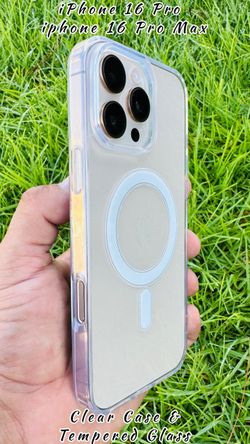 Clear MagSafe Case for iPhone 16  iPhone 16 Pro / Pro Max Brand New Cases & Tempered Glass  Heavy Duty Cases Available   !Tempered Glass ! !Tempered G