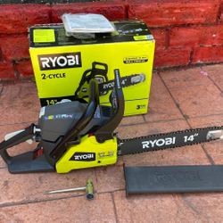 Ryobi 14” 37cc 2-Cycle Gas Chainsaw.