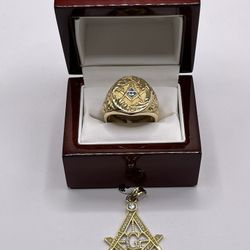 Anillo De Oro 14k Masón / 14k Gold Ring Mason 