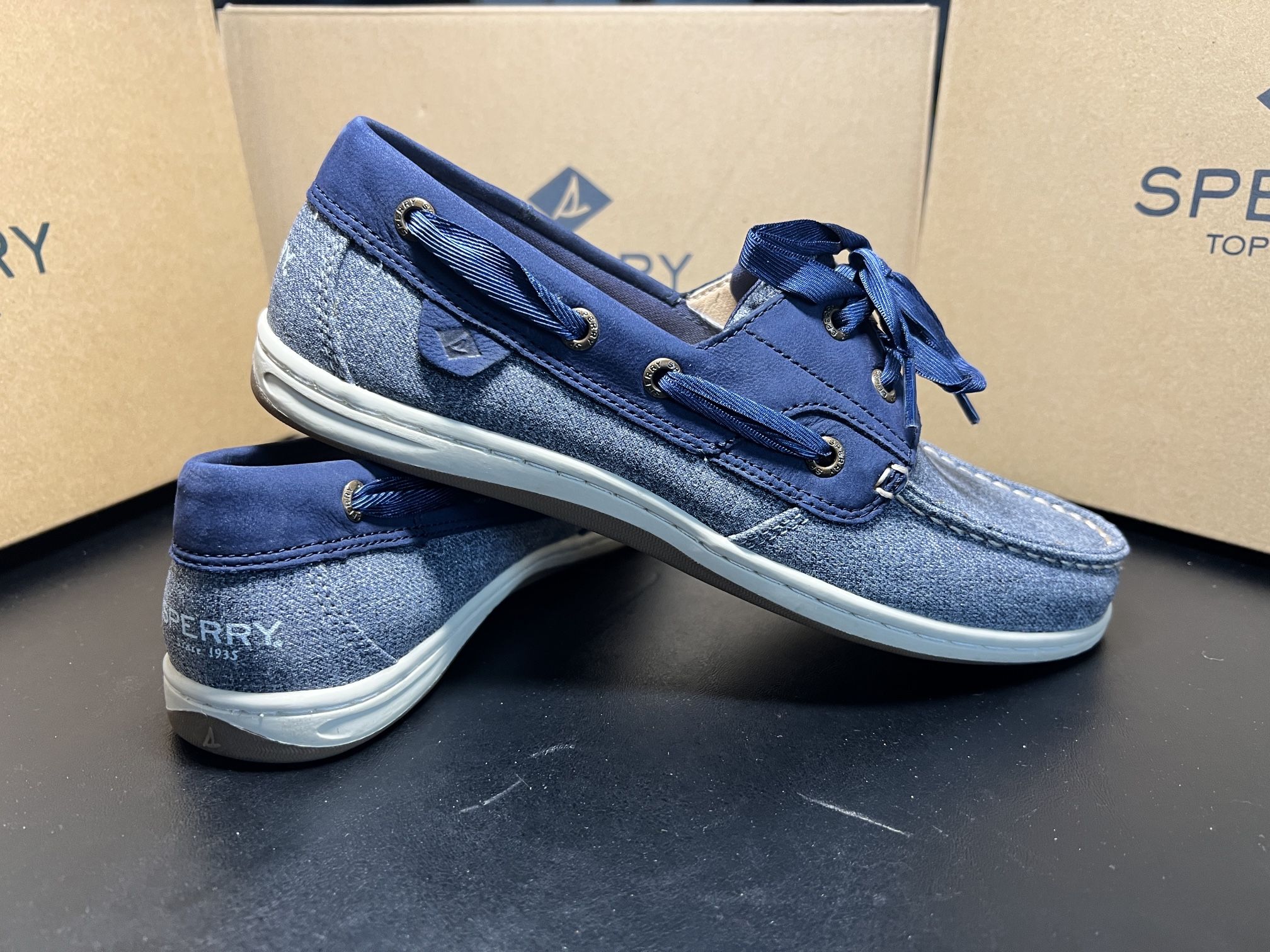 Sperry Sparkle Navy 8M