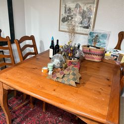Vintage Dining Table and chairs
