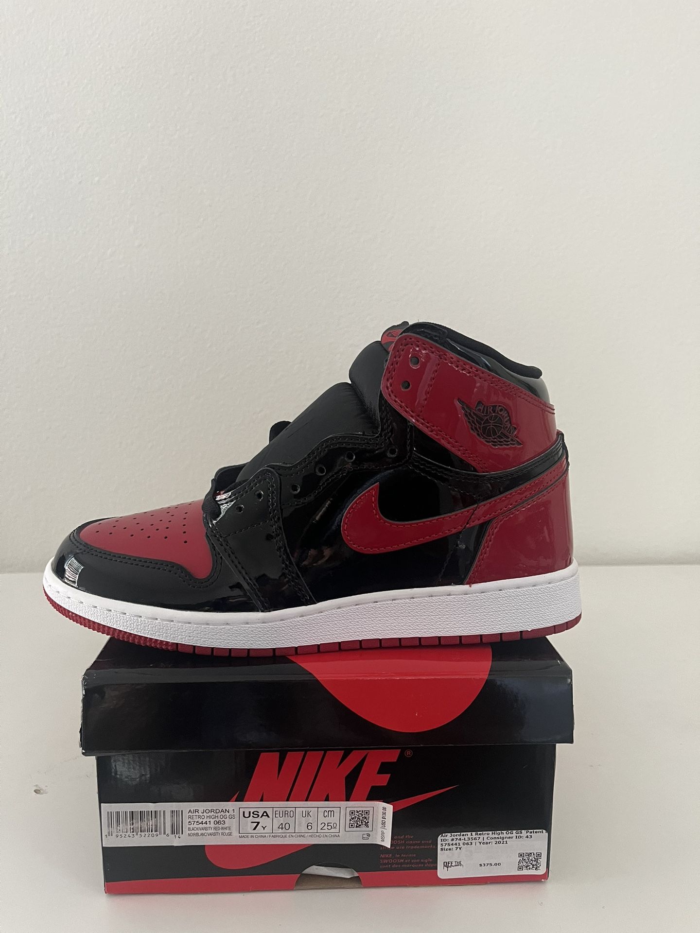 Patent Bred Jordan 1 GS
