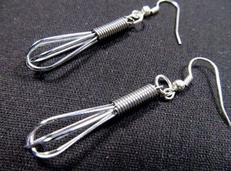 New Whimsical Cute Miniature Kitchen Whisks Earrings