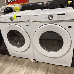 Samsung new washer and dryer set electric with warranty