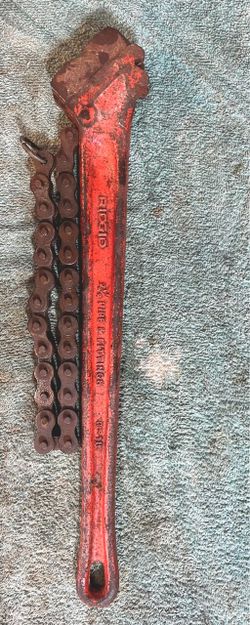 Ridgid, model C-18. Pipe wrench