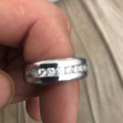 Men’s Size 11 Stainless Steel With Cz