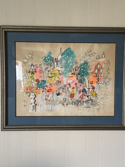Charles Cobelle Painting Acrylic On Paper
