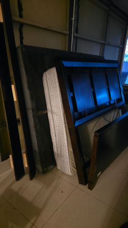 Complete bed and night stand