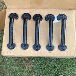Doorhandles right iron black