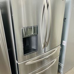 Stainless Kenmore 4 Doors Refrigerator 