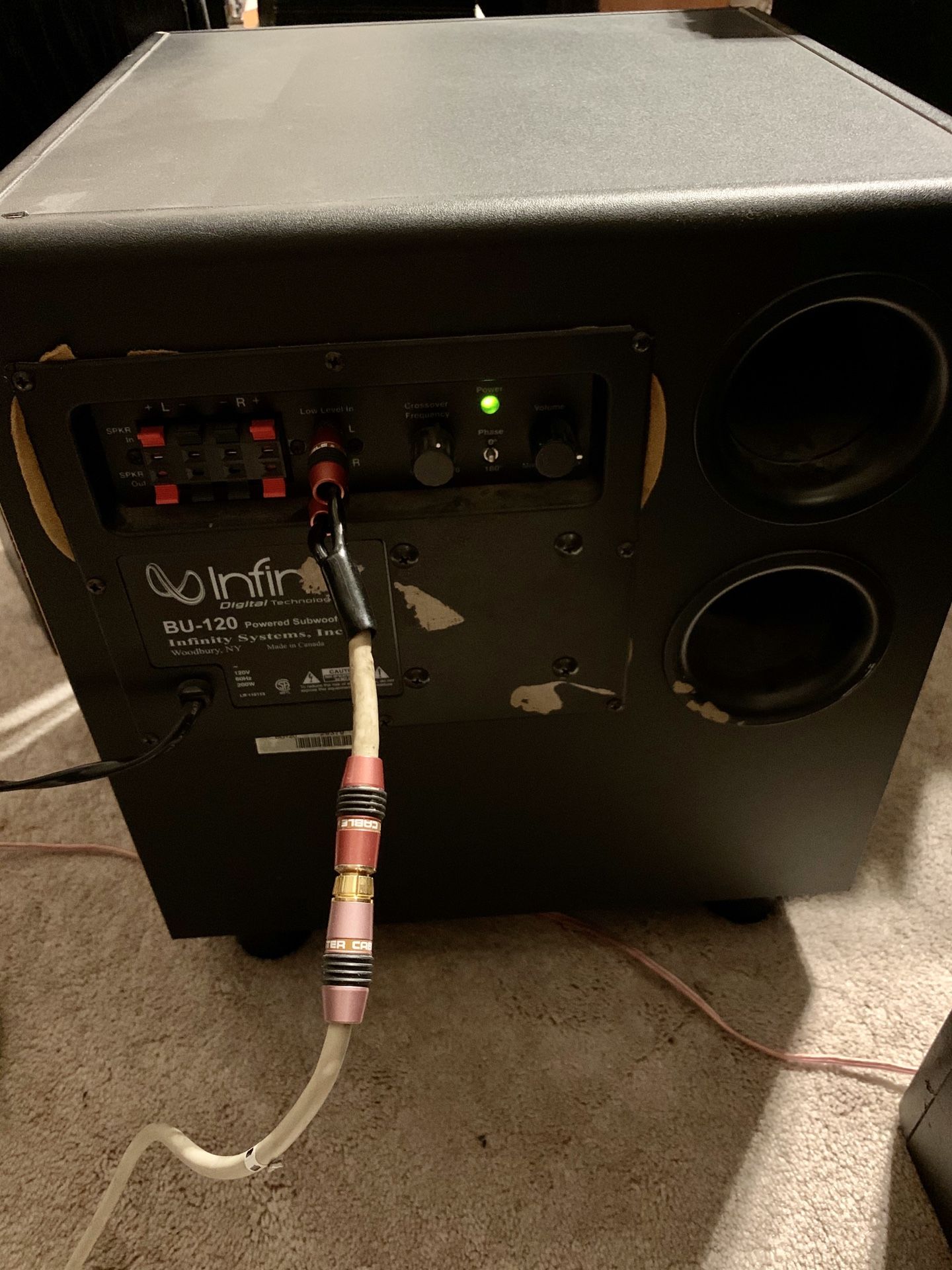 INFINITY BU120 POWERED SUBWOOFER for Sale in Stockton, CA OfferUp