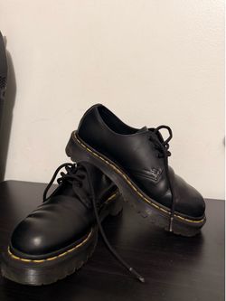 Dr. Martens Black Platform Oxfords US Women's 7