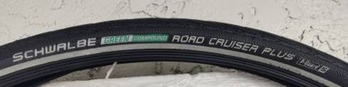 Schwalbe Road Cruiser Plus Bicycle Bike Tire 28 X 1.40-700X35C P-Guard 5 Green Compound