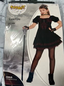Spirit Halloween Vampire Costume Child Large 12-14