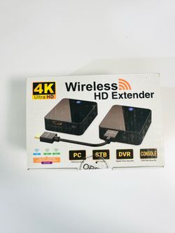 Wireless HDMI Transmitter and Receiver 4K 30Hz, 400FT/120M Long Range, 9 Adjustable Channels, 1TX to 3RX– Stream HD Video/Audio from Laptop, PC, Camer