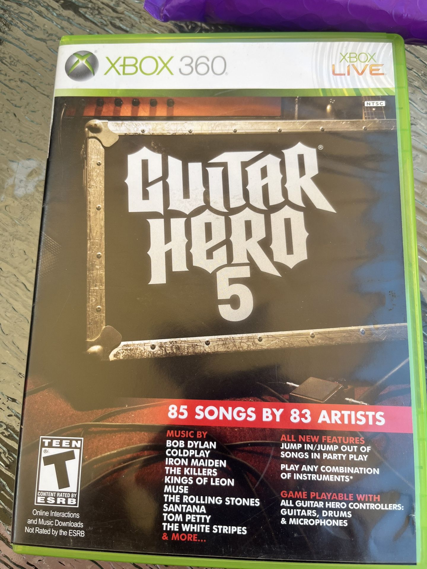Xbox 360 Guitar Hero 5 Game Only