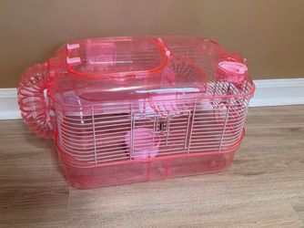 Pink Hamster Cage