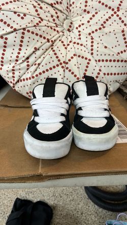 Black and White Kids Sneakers