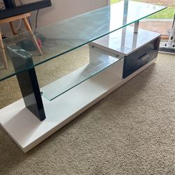 Glass Top TV Stand 250$