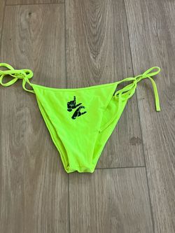 Neon Yellow String Bikini Bottom