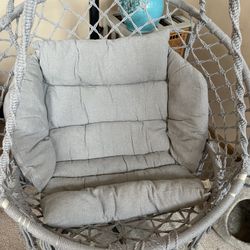 Jumbo Size Hanging Chair Hammock Swing Boho Macrame Sensory Chair With Stand