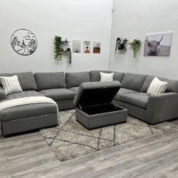 Grey Sectional Couch - Free Delivery 