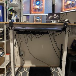 Adjustable Desk and Office Chair - Great Condition