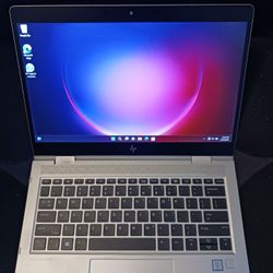 Touchscreen HP EliteBook X360 Laptop/Tablet Intel Core i7-8665u 32 GB RAM 256 GB SSD Webcam 1080P LCD USB C Thunderbolt Port Wi-Fi & BT Windows 11 Pro