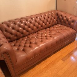 Tufted Leather Sofa