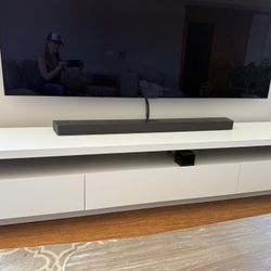 White 3 Drawer Entertainment Console 