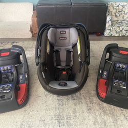 Britax Infant Car Seat Plus 2 Bases