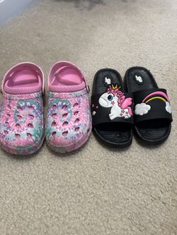 Kids Size 13 (Capelli Clogs + Unicorn Slides)