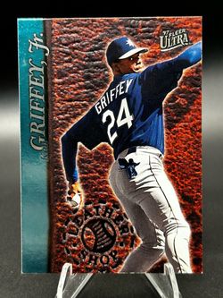 Ken Griffey, Jr. 1997 Ultra #1 Leather Shop Seattle Mariners