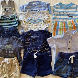 Baby Boys Newborn Summer Clothes Outfits Lot 