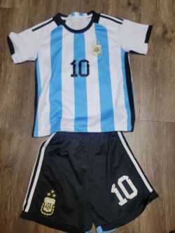 Soccer jersey Argentina with short national team kids